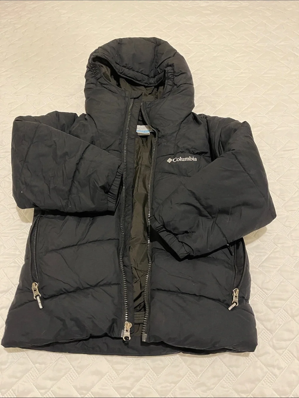 Columbia Black Kids Puffer Coat with Hood